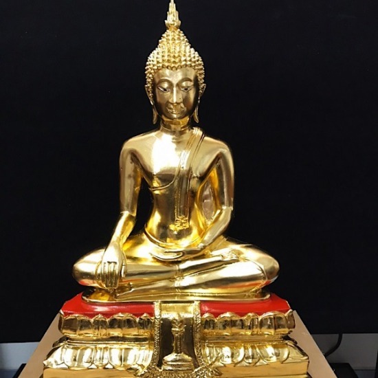 ป้ายโฆษณา กรอาร์ตส์ - รับปิดทอง ติดกระจกสี